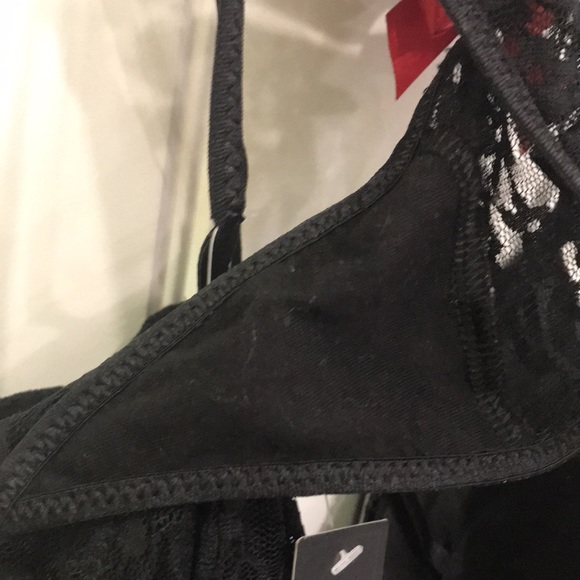 BLACK LACE size large NIGHTIE OR CAN WEAR AS an undergarment out at night. ❤️❤️ - Picture 7 of 10